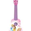 Lexibook, Disney Princess, My First Guitar for Children, 6 Nylon Strings, 21" Long, Guide Included, Pink, K200DP