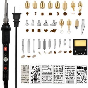 Wood Burning Kit,Wood Burning Tool with Adjustable Temperature 200~450C, Professional Wood Burning Pen for Embossing Carving DIY Adults Crafts Beginners