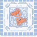 Coastal Beach Crab Mahjong Mat 31.5 x 31.5 in, Blue and White Plaid Mahjong Mat for Table, Anti-Slip Noise Reduction Game Table Cover Tablecloth for Card Poker Dominoes Dice and Board Games