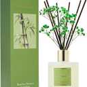 Cocorrína Reed Diffuser - Bamboo Stream Scented Diffuser with 8 Sticks Home Fragrance Reed Diffuser for Bathroom Shelf Decor