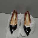 JOY IN LOVE Women's Shoes Low Heels Pointy Toe Kitten Heel Daily Pumps Red Black (6 US)