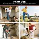 Sifting Shovel, Heavy Duty Sand Sifter Shovel with Ergonomic Grip for Beach, Farm and Garden, Chicken Coop Poop Scooper - 53.2 inch