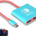 Switch TV Docking Station for Nintendo Switch 2 and Steam Deck,TV Dock Adapter Compatible with Nintendo Switch 1/2 HDMI Adapter Max Output 4K60HZ,Portable Nintendo Travel Dock for Nintendo Accessories