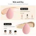 3 x 2PCS Makeup Sponge Set, Makeup Sponges for Foundation Powder Liquid, Cosmetic Sponges for Makeup with Makeup Blender Holder, for Travel Daily Use