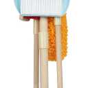 Kids Cleaning Set Wooden  Pretend Play Housekeeping Kit with Broom, Mop, Duster, Dustpan, Brushes, Rag & Stand  Montessori Cleaning Toys Gift for Toddlers Age 3-6