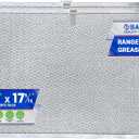 Bagean Stove Hood Vent Filter 11.81"x17.32" BPS1FA36 Compatible with Broan Range Hood Filter Replacement - Fit's Allure Range Overhead Aluminum Screen - Blocks Grease & Filters Over Oven Air (2-Pack)