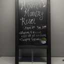 HUAZI Chalkboard Sign 40x20'' Double-Sided Display Chalk Board Signs A Frame Chalkboards with Liquid & Solid Chalk for Cafeteria Street Party Restaurant