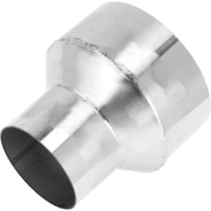 Motoforti 2.5'' OD to 4'' OD Mandrel Exhaust Pipe Adapter Concentric Reducer Car Exhaust Pipe Tubing Piping Adapter 4" Length 201 Stainless Steel Silver Tone