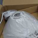 ELYONA Modern Pendant Light Fixtures 10" Solid Wood Hanging Lamp Nordic White Metal & Gold Inner Finish Boho Pendant Light for Farmhouse Kitchen Island Dining Room Bedroom Living Room Hallway