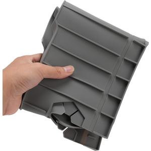 30 inch Silicone Sink Splash Guard, Longer Sink Mat with Drip Catcher for Faucet, Tray for Kitchen, Bathroom, Farmhouse, Gray, Flexible, Concave Convex, Drain Water Quickly