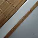 LazBlinds No Tools No Drill Bamboo Roller Shades, Cordless Bamboo Blinds, Light Filtering Roll Up Blinds for Windows, French Door, Porch or Patio Privacy Screen, 33'' W x 64'' H, Brown206