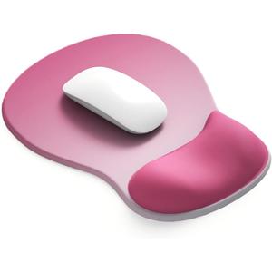 ErgoComfort Gel Wrist Rest Mouse Pad-Ergonomic Office Mousepad with Wrist Support-Non-Slip, Design Desk Accessories Mat for Home&Game Decor (06Rose Quartz)