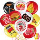 Libima 63 Pcs BBQ Party Balloon Decorations BBQ Baby Shower Balloons Summer Picnic Baby Q Latex Balloons Supplies Barbecue Birthday Party Balloon for Summer Baby Shower Picnic Party Decor Supplies