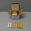 Yexiya 150 Pieces 3 x 1 Inch Self Adhesive Label Holders with Paper Label Inserts Clear Shelf Tag Label Holders Plastic Price Tag Holder for Supermarket Library Bookshelves Mailbox Storage Bins