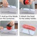 Geedel Professional Mandoline Slicer for Kitchen, Multi Purpose Vegetable Slicer Cutter, Vegetable Cutter Onion Cutter for Veggie Fruit Cheese