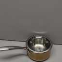 1-Quart Saucepan with Lid, Tri-Ply Stainless Steel Pot with Stay-Cool Handle & All Cooktop Compatibility (Gas, Ceramic, Electric) - Copper