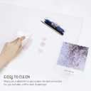 Oterri Clear Writing Desk Pad, 16x24 Heat Resistant Waterproof PVC Round Edge Durable Desk Protect Mat, Anti-Static Writing Mat Table Protector
