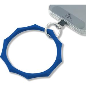 Silicone Phone Wrist Strap Hand Wrist Phone Strap Detachable Cellphone Wristlet Silicone Wristband Lanyard (Blue)