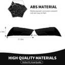 RAZPOY for Charger Headlight Cover, Smoked Front Head Light Lamp Guard Covers Trim Compatible with 2011-2014 Dodge Charger Exterior Accessories, ABS Smoked Black