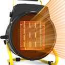 Outdoor Heaters for Patio-1500W Portable Electric Garage Heater with 2S Fast Heating, Overheat Protection, Thermostat, Space Heaters for Outdoor, Greenhouse, Room, Garage, Tent, Indoor Use (Black)