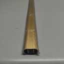 Wall-Mounted Wardrobe Rod, Aluminum Alloy Clothes Rail with End Sockets and Screws, for Wardrobe/Shoe Rack/Laundry Room, 2.4mm Thick Rod Wall (Color: Gold, Size: 60cm/23.6in)