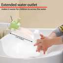 Rabbit Faucet Extender 4PCS, Sink Extender for Toddlers, Hand Washing, Suitable for Bathroom, Kitchen, Bathtub, Water Spout