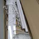 Ceiling Mounted Pulley Drying Rack Aluminum Clothesline for Indoor or Outdoor Use Space-Saving Solution for Modern Laundry Rooms (47.3" x 23.6")