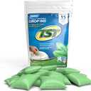Camco TST RV Toilet Treatment Drop-INs - Control Unwanted Odors and Break Down Waste and Tissue - Septic Tank Safe - Fresh Scent - 15-pack (40264)