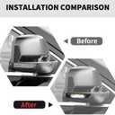 RT-TCZ Smoked Black Rearview Mirror Turn Signal Light Cover Trim Decoration Exterior Accessories for Jeep Grand Cherokee 2011-2020,for Dodge Durango 2011-2016