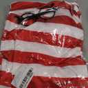 YOKIKIYO Red and White Striped Shirt Costume Women,Funny Sweatshirt Men,Wizard Glasses Hat Suits,Halloween Cosplay Shirts XXL