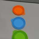 3 Pack Pet Food Can Covers Universal Can Lids Safe/Silicone Dog&Cat Food Can Lid Covers (green+blue+orange)