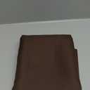 Biscaynebay Textured Fabric Tablecloths Round 60", Brown Water Resistant Table Cloth Small Circle Folding Table Covers for Dining, Kitchen, Wedding & Parties etc. Machine Washable