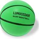 Lumocedar Silent Basketball Size 7 (29.5")  Grooved Airless Indoor Basketball Foam Basket-Ball Indoor Training Real Bounce Feeling Higher Quieter Compression Packaging