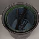 Deco 79 Metal Indoor Outdoor Planter Large Planter Pot with Flowers And Garden Text and Black Tripod Legs, Set of 3 Planters 20", 18", 16"H, Multi Colored