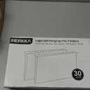 HERKKA Extra Capacity Hanging File Folders, 30 Pack Reinforced Legal Size Hanging Folders with Heavy Duty 1 Inch Expansion, Designed for Bulky Files, Medical Charts, Green