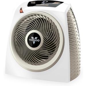 Vornado AVH10 (2025) Space Heater for Home, Fan Only Option, Digital Display with Adjustable Thermostat, Advanced Safety Features, Auto Climate Control, Whole Room Electric Heater for Indoors, White