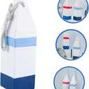 Mediterranean Buoy Ornament Wall Pendant 11In Nautical Hanging Decor for Beach Theme Living Room Bedroom Bathroom