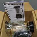BLACK+DECKER Countertop Blender with 6-Cup Glass Jar, 10-Speed Settings, Black, BL2010BG