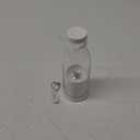 Personal Size 12.8 oz Blender for Smoothies, USB charging, Rechargeable Mixers Fresh Fruit Juicers, Bottle Shape Mini Electric Blender for Office,Sports,Outing,Travel (White)