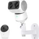 Security Camera Mount for eufy Indoor Cam S350, Adjustable Baby Monitor Wall Mount for eufy E20/E21, Other Cameras with 1/4 Threaded Hole, No Drilling Mounting Bracket for Pet/Dog/Baby Camera