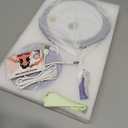 Lighted Makeup Mirror, 3000 mAh Rechargeable Double Sided Magnifying Vanity Mirror with 3 Colors, 1x/10x, 360 Rotation , Brightness Adjustable Magnification Cosmetic Light up Mirror, Women Gift (Chrome)