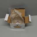 Clear Glass Butter Dish with Lid, 6.5"Covered Crystal Butter Dish with Cover Handle, Crystal Glass ButterTray for Countertop