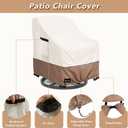 Patio Chair Covers Waterproof Outdoor Furniture Cover, All-Weather Protection Outdoor Lawn Patio Furniture Covers 4 Pack for 30" W x 33" D x 32" H, Beige