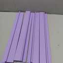 Leinuosen Wooden Mahjong Racks with Pushers 4 Set Magnet American Mahjong Tile Rack and Magnetically Attached Pushers Painted Tile Holders for Players Gift Family Night(Purple)