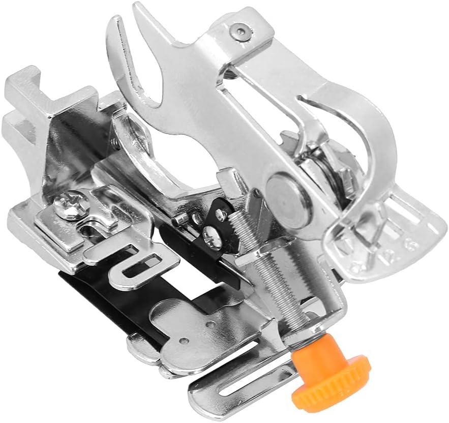 55705 Ruffler Foot Sewing Attachment, Adjustable Gathering Foot, Stainless Steel Sewing Machine Gathering Presser Foot, Foldable up to 8mm and Pleat Distance 60mm