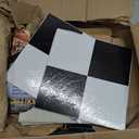 Tivoli Self Adhesive Vinyl Floor Tiles, 45 Tiles - 12" x 12", Black & White - Peel & Stick, DIY Flooring for Kitchen, Dining Room, Bedrooms, Basements & Bathrooms by Achim Home Decor