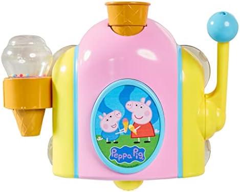TOMY Toomies Peppa Pig Bubble Ice Cream Maker Bubble Bath Toy - Toddler Bath Toys Bubble Maker - Peppa Pig Toy with Foam-Producing Pump Action - Ages 18 Months and Up