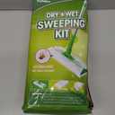 Eyliden Sweeper Mop with 36 Refills - 3 Types of Disposable Dry & Wet Cloths | Lock-Tight Design No Lost Pads, Universal Refills, Multi-Surface Sweeping Starter Kit for Pet Hair, Dust, Floor Cleaning