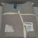 JIYUAN 100% Washed Cotton Duvet Cover Set 3 Pieces Queen, 1 Duvet Cover 90x90 Inches(Comforter Not Included) and 2 Pillowcases,Linen Feel Bedding Set Comfy and Breathable, Heathered Mauve Brown