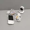 VTech VM819 Baby Monitor with Camera and Audio, 2.8 Screen Portable Baby Camera, Night Vision, 2-Way Audio, Temperature Sensor and Lullabies, Secure Transmission No WiFi, Ideal for Baby/Elderly/Pet White